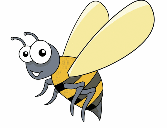 cartoon style bee animation