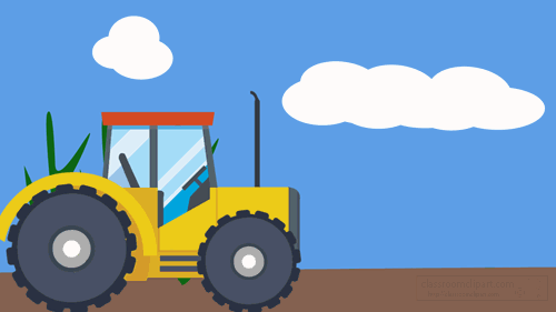 tractor animated clipart