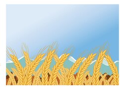 agriculture clipart wheat fields