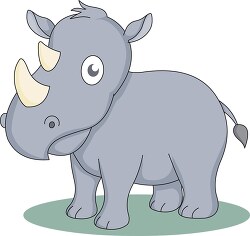 baby rhino clipart