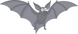 bat with wings open clipart 1161