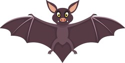 bat with wings open clipart