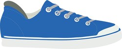 blue sneaker tennis shoe vector clipart image