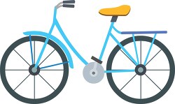 boys blue bicycle clipart