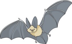 brown gray bat clipart