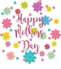 celebrate mothers day with flowers clipart