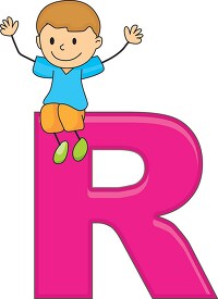 children alphabet letter r clipart