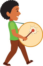 clipart student with drum school band