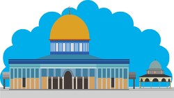 dome of rock palestine clipart