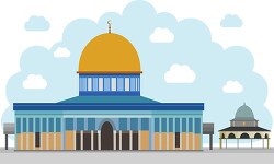 dome of rock palestine clipart