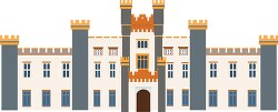 european castle exterior clipart