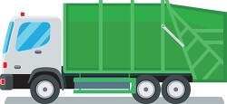 garbage truck transportation clipart