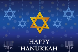 happy hanukkah star of david hanukkah holiday clipart