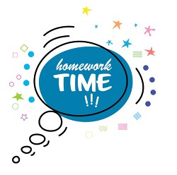 homework time thought bubble clipart