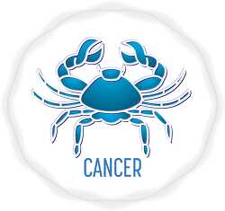 horoscope cancer astrology sign vector clipart