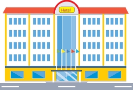hotel building clipart 128