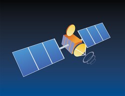 invention communication satellite clipart