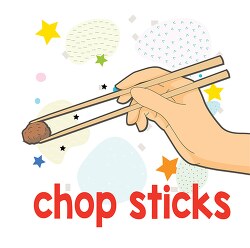 learning to read pictures and word chopsticks