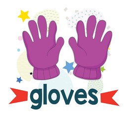 learning to read pictures and word gloves