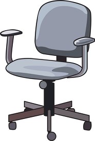 leather secretary chair clipart