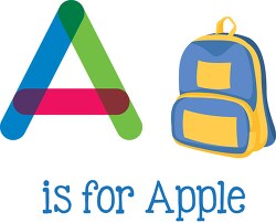 letter a is for apple