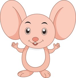 little mouse with huge ears clipart