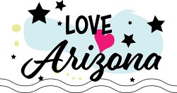 Love Arizona Logo Clipart