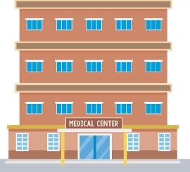 medical center building clipart 045