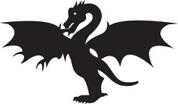 medieval dragon silhouette