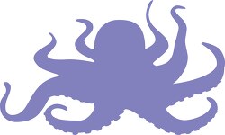 mollusks giant octopus purple silhouette