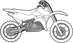 off road motorcycle gray clipart