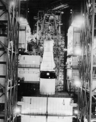 Apollo spacecraft 106 is mated to Saturn V Launch Vehicle