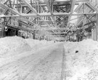 Blizzard of 1888 in New York City after plowing