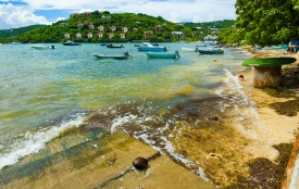 caribbean coast with boats photo image_99 edit