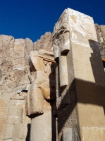 Carved Stone Columns Hatshepsut Temple Photo Image 