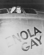 Col. Paul W. Tibbets, Jr., pilot of the ENOLA GAY
