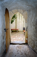 doorway in castle prague