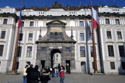 Front view of Prague Castle
