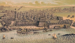 historic graphic Narragansett Bay Rhode Island