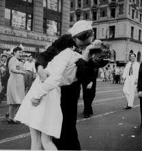 New York City celebrating the surrender of Japan