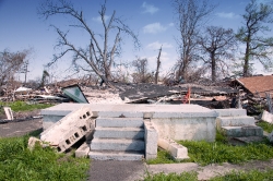 Only steps left after 2005 Hurricane Katrina