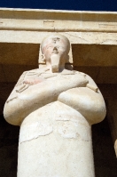 Osirid Statues On Pillars Entrance Hatshepsut Temple Photo Image 