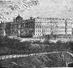 royal palace spain historical engraving 015
