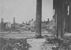 Ruins seen from the Circular Church Charleston