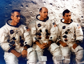 three prime crew members for the Apollo 10 mission pos