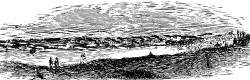 view of milwaukee bay lake michigan historical illustration