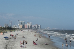view of myrtle beach south carolina from the second avenue pier