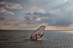 windsurfer in indian river bay delaware 2