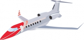 private jet aircraft clipart 017