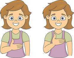 sign language expressing happy clipart